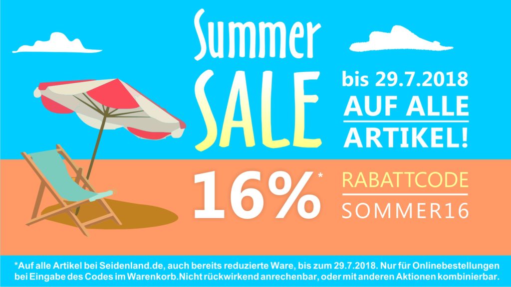 Summer Sale Aktion bei Seidenland