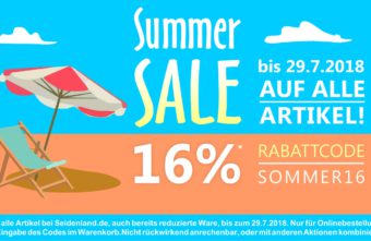 Summer Sale Aktion bei Seidenland