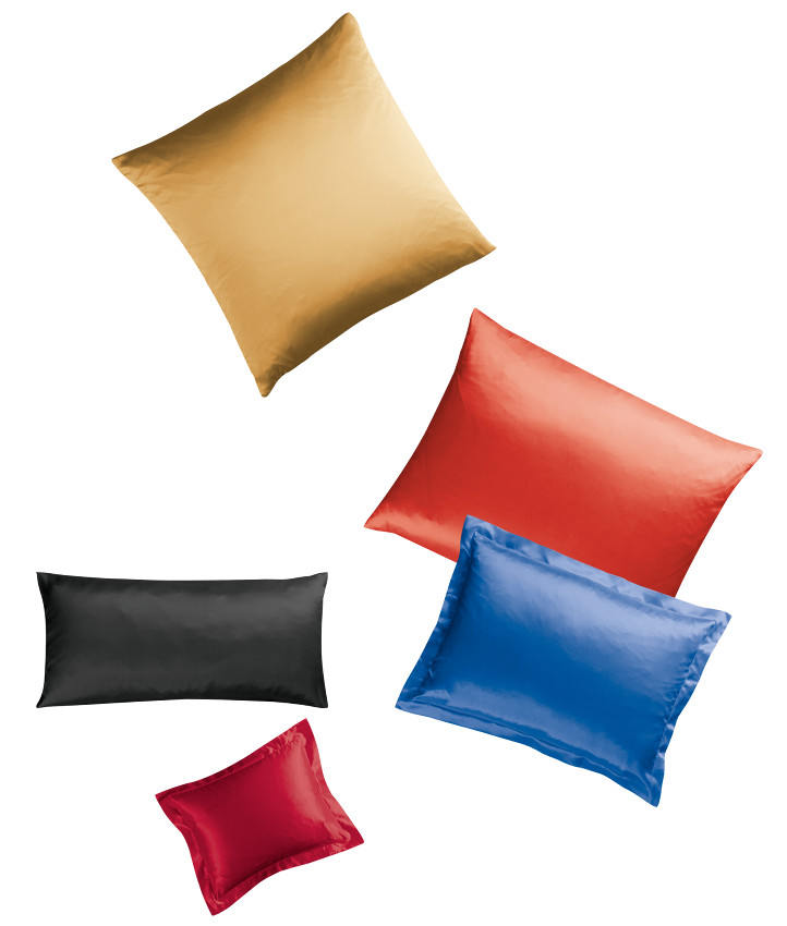 Einfarbige Kissenbezüge aus Seide von Cellini