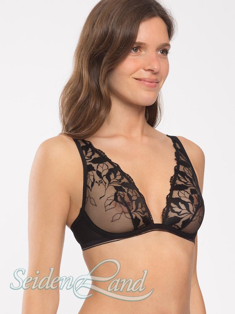 Spitze Triangel-BH SIN schwarz oder apricot B C Maisonlejaby Abverkauf