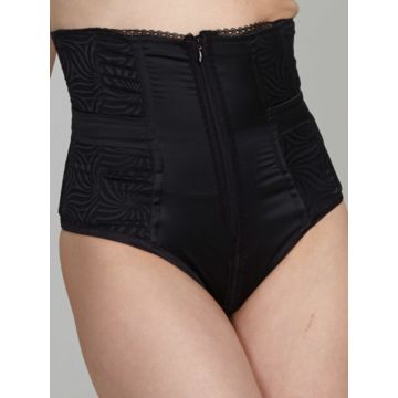 Hoher Satinslip Gilian Dolly schwarz von Cadolle 