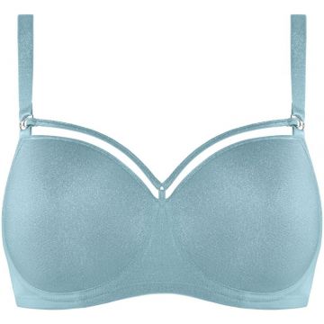 Balconette BH D Cup Space Odyssey Shining Blue and Silver hellblau Lurex von Marlies Dekkers