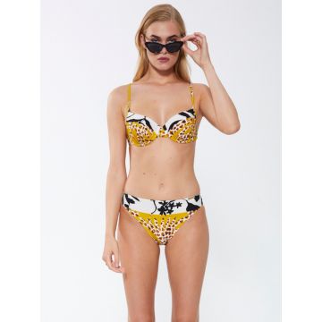 Bügel Bikini Santorini gelb schwarz von Fürstenberg