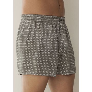 Silk Herren- Boxershorts von Zimmerli of Switzerland 138 flower grey silver