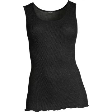 Camisole Trägertop schwarz mit Glitzer von Oscalito