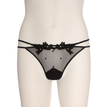 Tüll Ouvert String Pepper schwarz von RCrescentini Black Mirror