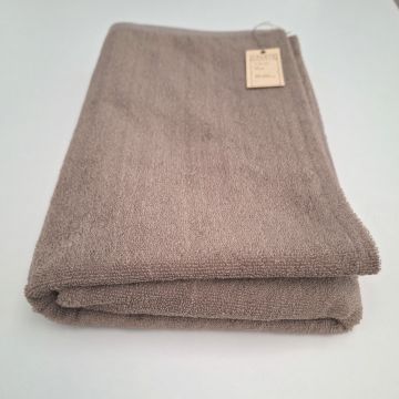 Aleta Halbleinen Duschtuch taupe