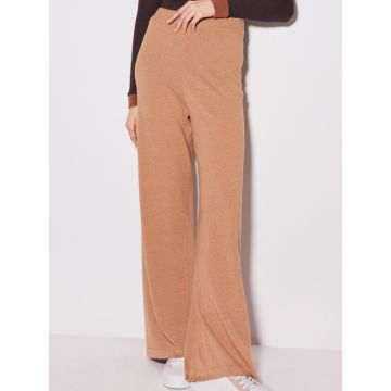 Weite Lounge-Hose Wollmix in camel-beige von Chiara Fiorini