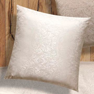 Kissenbezug aus reiner Seide Ornamento Champagner von Cellini Design