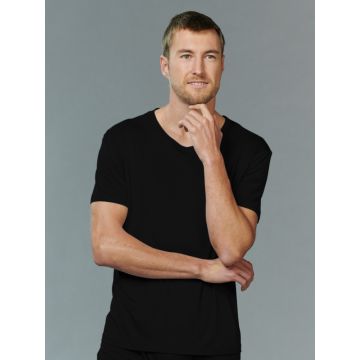 100% Seide Kurzarm Shirt von Kokon Zwo in schwarz - Hose nicht im Lieferumfang enthalten