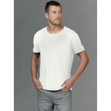 100% Seide Kurzarm Shirt von Kokon Zwo in weiß - Hose nicht im Lieferumfang enthalten