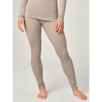 Baumwolle-Wolle-Seide Leggings 2716 von comazo |earth in beige melange