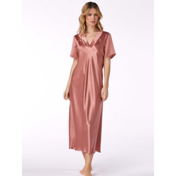 Seide Nachtkleid Dorotea tea rose altrosa von Vivis 