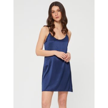 Seide Unterkleid Seta dunkelblau von Chiara Fiorini 