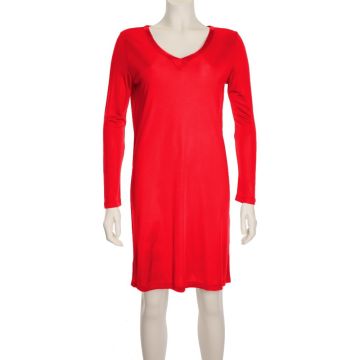 Sleepshirt aus Wirkseide in rot von Nightdreams