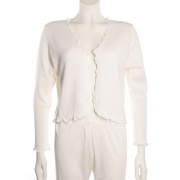 Merino Bettjäckchen Orchidea wollweiß von Paolucci