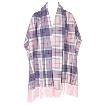 Fleece Poncho warm grau-rosa von Triumph