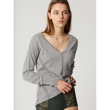 Pullover Softwear grau von Maison Lejaby - der Slip ist nicht im Lieferumfang enthalten