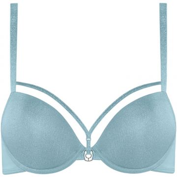 Push Up BH Space Odyssey Shining Blue and Silver hellblau Lurex von Marlies Dekkers
