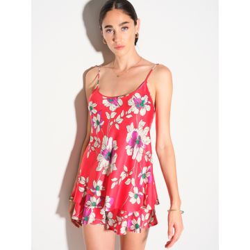 Kurzer Sommerpyjama Sofia rot von Chiara Fiorini
