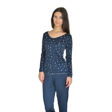 Pyjama mit Seide Marrakesch mit Sternenmuster von Nightdreams