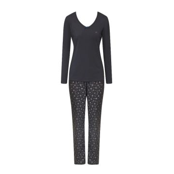 Baumwoll-Flanell Pyjama Christmas Set rauchgrau von Triumph