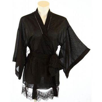 Love Me Kimono schwarz von Shell Belle Couture