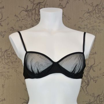 Seiden-BH Beau Bra in Schwarz von Shell Belle Couture