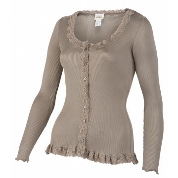 Seiden-Cardigan Curacao cashmere-beige von Gattina Dessous