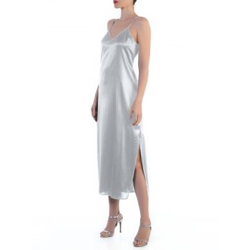 Seide Nachtkleid Ardita silber von Cotton Club