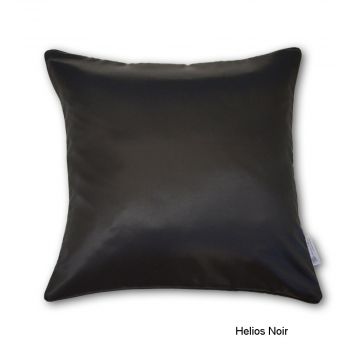 Helios Noir Seide Kissenbezug von der Plauener Seidenweberei