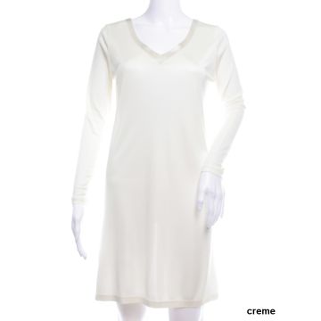 Sleepshirt aus Wirkseide in creme von Nightdreams