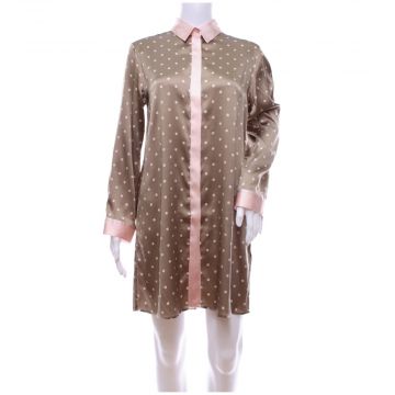 Sleepshirt Mio Cuore aus Stretch-Seide in toffee-apricot von Gattina