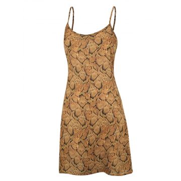 Nachthemd Serpente mit Python Print aus 100% Seide von Eva B. Bitzer - der Morgenmantel ist nicht im Lieferumfang enthalten