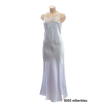 Seidennegligé 9203 silberblau von Luna di Seta