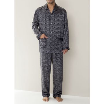 Zimmerli 100% Seide Herren-Pyjama 135 paisley silber