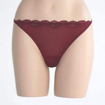 Seide String Grenada bordeaux rot