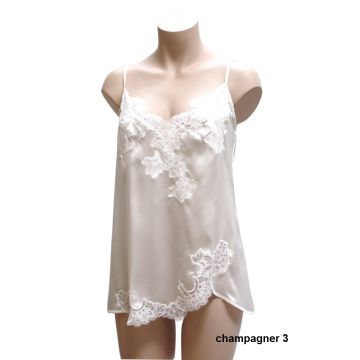 Top mit Seide Primario champagner-weiß von Cotton Club