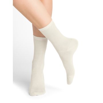 Seide Socken für Damen von Bleuforêt in naturweiss