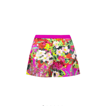 Seidenshorts Envolee de Fleurs in fuchsia von Lise Charmel