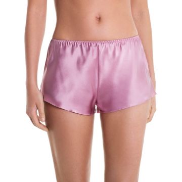 Damen Shorts 100% Seide flieder Luna di Seta