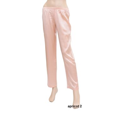 Damen Pyjama Hose apricot 2 Seduzione di Seta von Gattina 