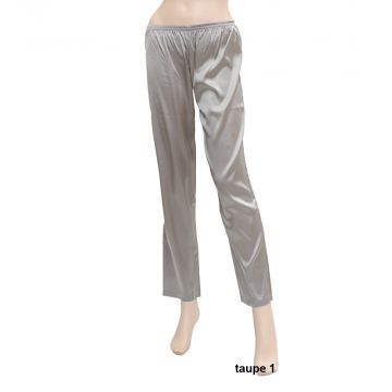 Damen Pyjama Hose taupe 1 Seduzione di Seta von Gattina 