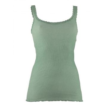 Wolle-Seide Träger-Top Breeze S/S schilfgrün von Madiva Eco Future