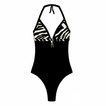 Neckholder-Badeanzug Zebra von Triumph