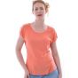 Bourette-Seide T-Shirt orange von Alkena