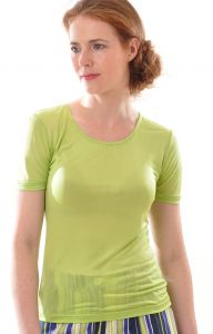T-Shirt Bio-Seide Feinjersey apfel-grün von Alkena
