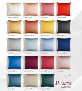 Farben der Cellini Mauritius Seidenkollektion