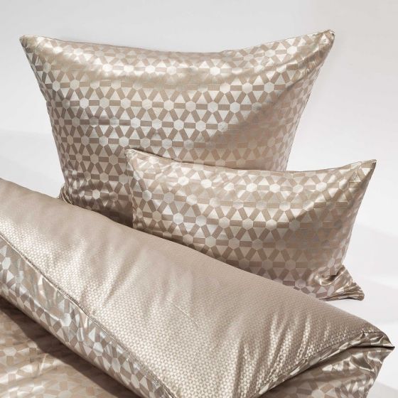 Seide-Baumwolle Kissenbezug Geo von der Plauener Seidenweberei - Bettdeckenbezüge nicht enthalten
