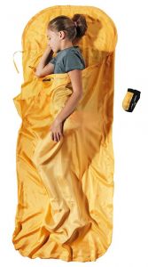 Premium Kinder Seidenschlafsack 100% Seide sunset gelb orange von Cocoon®